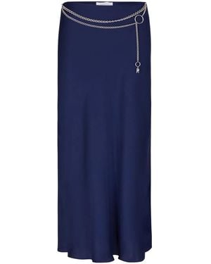 Rabanne Chain Midi Skirt - Blue