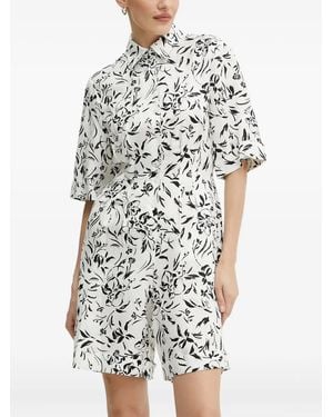 Karl Lagerfeld Floral-print Jumpsuit - ホワイト