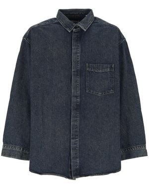 Agolde Patch-Pocket Denim Shirt - Blue