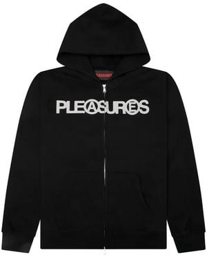 Pleasures Zip-Up Hoodie - Black