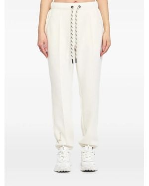 Moncler Elasticated Pleated Sport Trousers - White