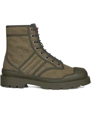 Gucci Lug-Sole Boots - Green