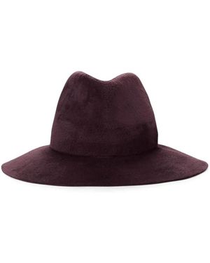 Loro Piana カシミア フェドーラハット - パープル