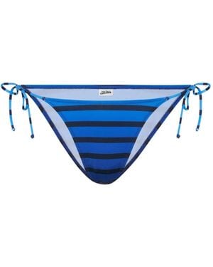Jean Paul Gaultier Marinière Print Bikini Bottom - Blue