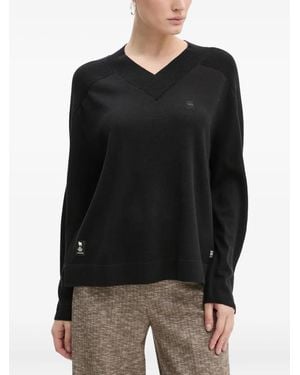 G-Star V-Neck Sweater - Black