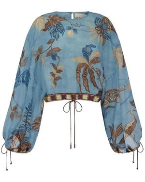 ALÉMAIS Georgie Blouse - Blue