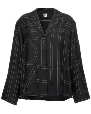 TOTEME Camisa De Seda - Negro