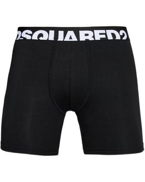 DSquared² Logo-Waistband Boxers - Black