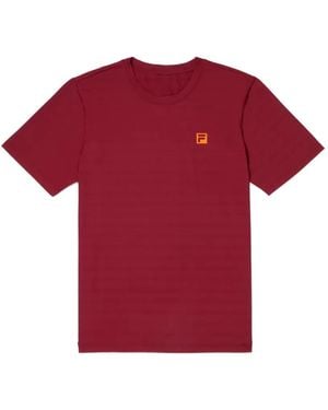 Fila Cross Court Mesh T-Shirt - Red