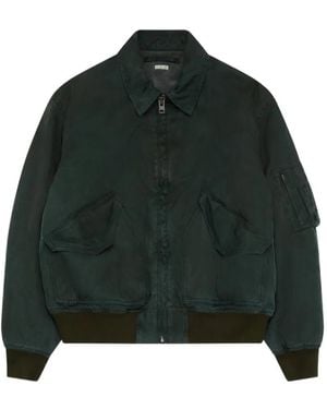 A.PRESSE Giacca Con Zip E Tasche - Verde
