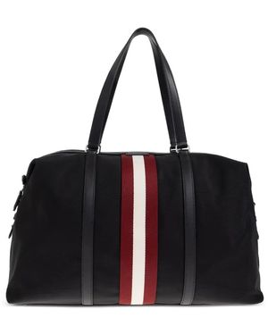 Bally Code Ribbon-Detail Holdall - Black