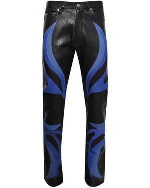 Martine Rose Leren Broek - Blauw