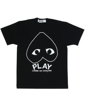 COMME DES GARÇONS PLAY Heart-Print T-Shirt - Black