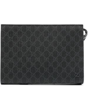 Gucci GGパターン クラッチバッグ - ブラック