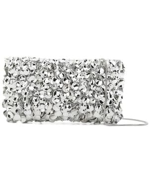 Jonathan Simkhai Bolso De Mano Reese Con Cuentas - Blanco