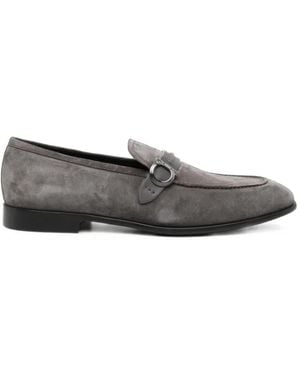 Ferragamo Foster Gancini Loafers - Gray