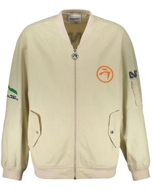 Ambush Logo-Print Bomber Jacket - Natural