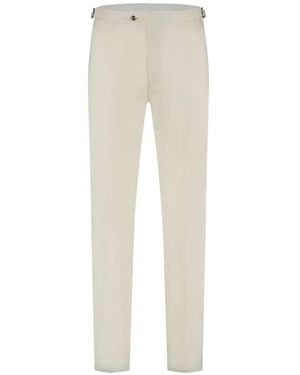 Luigi Borrelli Napoli Adjuster-Detail Tailored Trousers - White