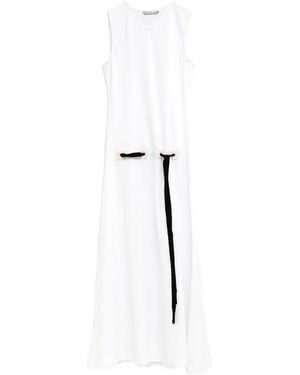 Paloma Wool Eyelet-Detail Midi Dress - White