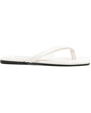 TOTEME Square-Toe Sandals - White