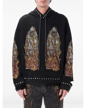 Who Decides War Kangaroo-Pocket Hoodie - Black