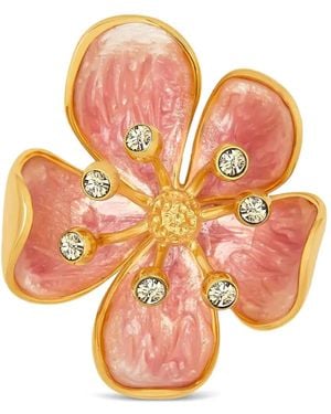 Oscar de la Renta Cherry Blossom ブローチ - オレンジ