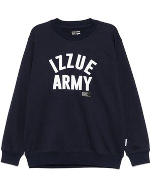 Izzue Sweatshirt Mit Logo - Blau