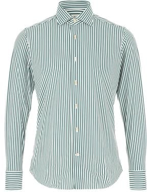 Alessandro Gherardi Striped Long-Sleeved Shirt - Blue