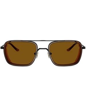 Emporio Armani Pilot-Frame Sunglasses - Brown