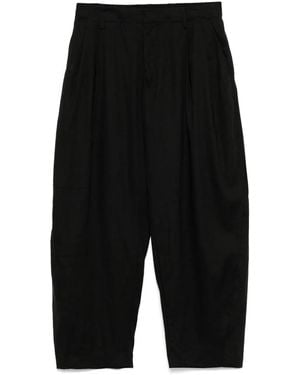 CROQUIS Zip-Up Casual Pants - Black