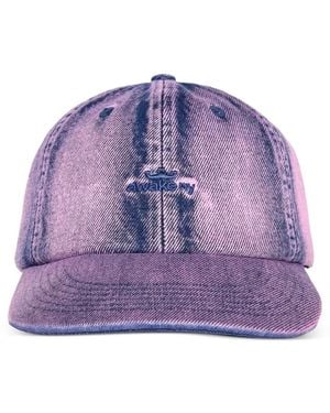 AWAKE NY Jeans-Baseballkappe mit Logo-Stickerei - Lila