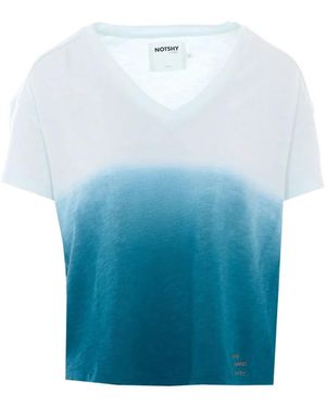 Not Shy Rozen Embroidered T-Shirt - Blue