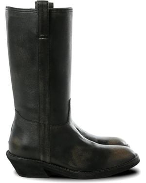 Ann Demeulemeester Latix Cowboy Boots - Black