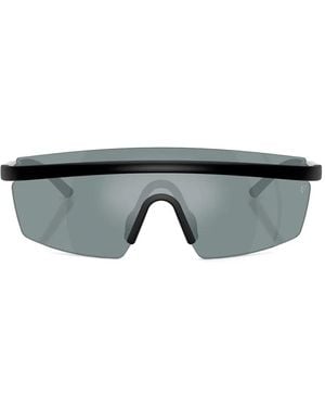 Oliver Peoples R-4 Shield-Frame Sunglasses - Grey