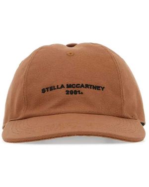 Stella McCartney Cappello Da Baseball Con Ricamo - Marrone