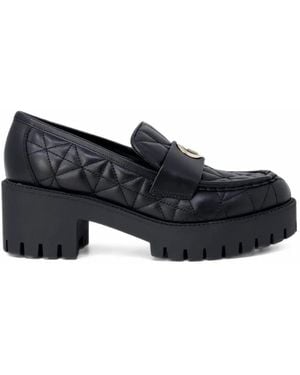 Guess Mocassins Matelassés À Plateforme - Black