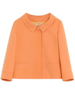 Valentino Garavani Crepe Couture Jacket - Orange
