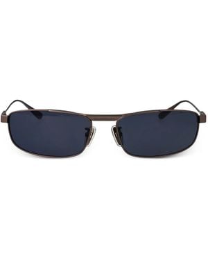 Balenciaga Rectangle-Frame Sunglasses - Blue