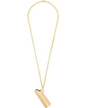 Ambush Lighter Pendant Necklace - Metallic