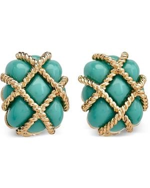 Kenneth Jay Lane Orecchini A Clip - Verde