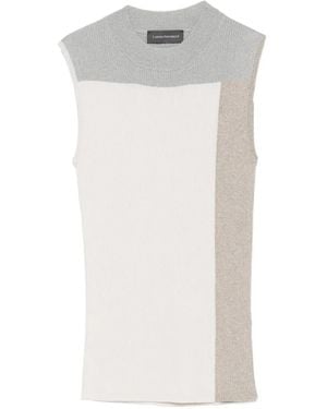 Lorena Antoniazzi Colour-Block Tank Top - White