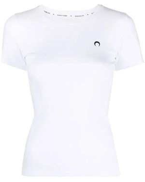 Marine Serre Organic Cotton T-Shirt - White