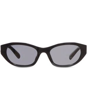 Miu Miu Sonnenbrille Mit Ovalem Gestell - Grau