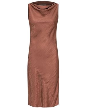 MM6 by Maison Margiela Jacquard Dress - Brown