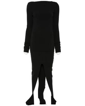 Rick Owens Tight Open-Back Maxi Dress - Black