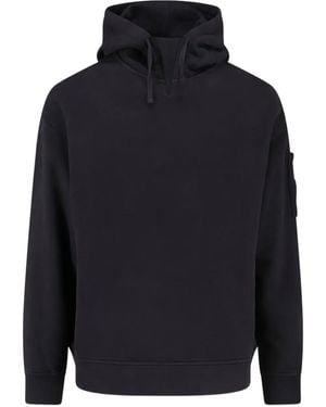 C.P. Company Hoodie À Poche Poitrine - Bleu