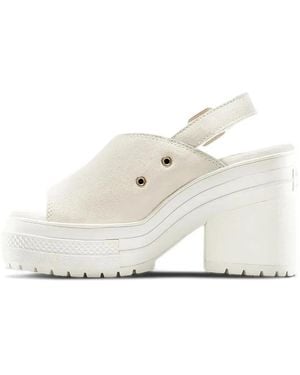 Converse Chuck 70 De Luxe Slingback Platform Sandals - White