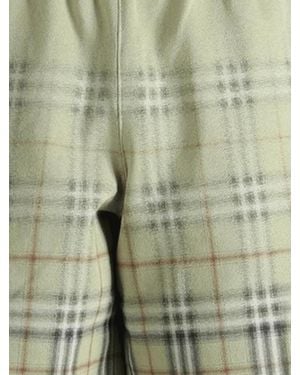 Burberry チェック ショートパンツ - グリーン