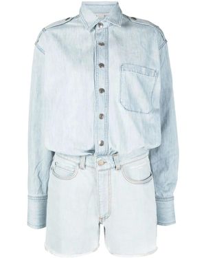 Stella McCartney Layered-Effect Playsuit - Blue