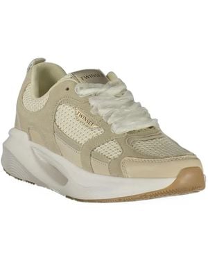 Twinset Mesh Paneled Sneakers - White